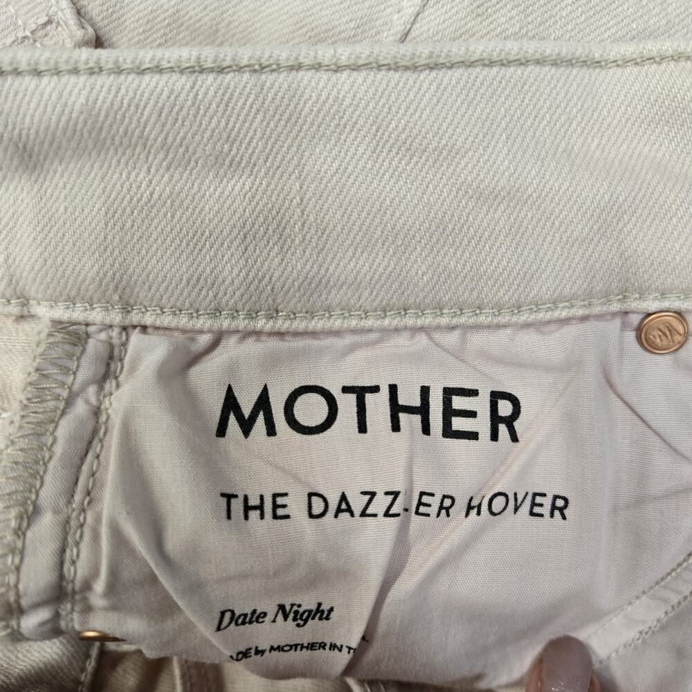 Mother jeans Womens 27 The Dazzler Hover Date Night Light Pink Straight Leg Crop - Picture 7 of 12